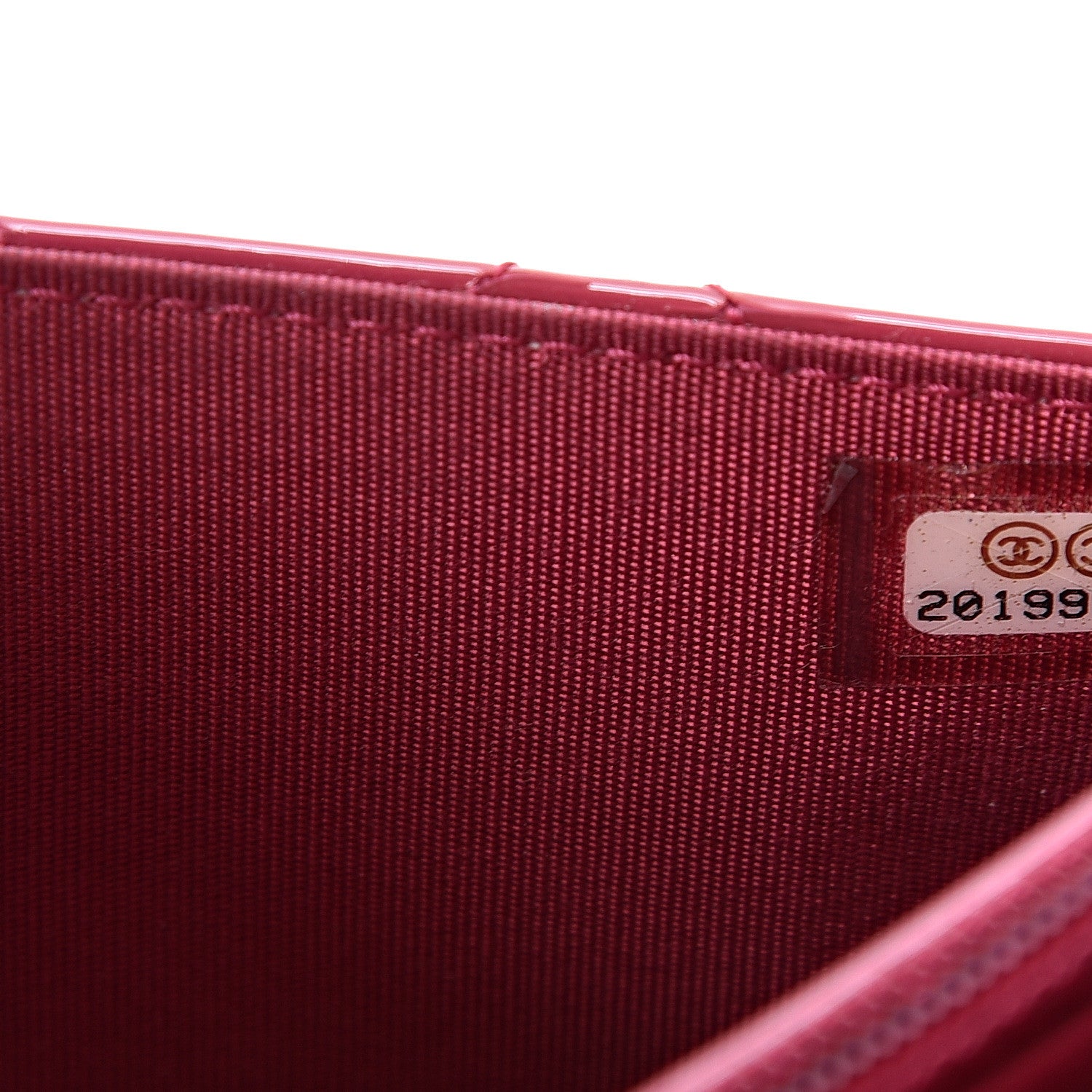 Chanel Patent Quilted Brilliant Wallet On Chain WOC Dark Pink 6 of 12