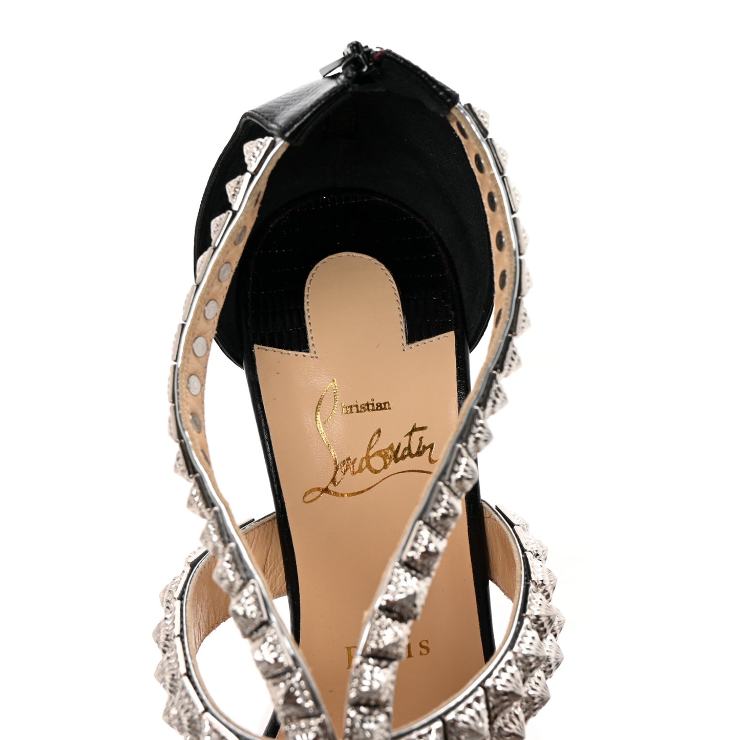 Diwali 100 Studded Sandals 39 Black 37.5 Black Silver