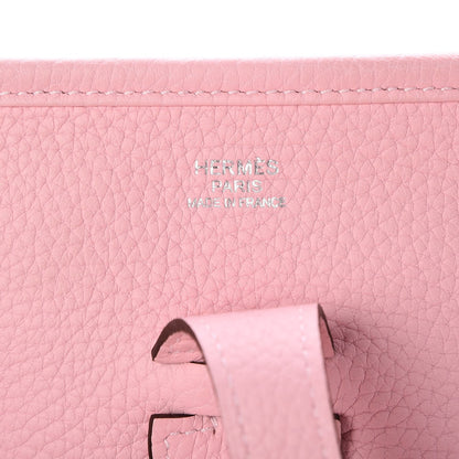 Hermes Taurillon Clemence Evelyne III PM Rose Sakura 6 of 8