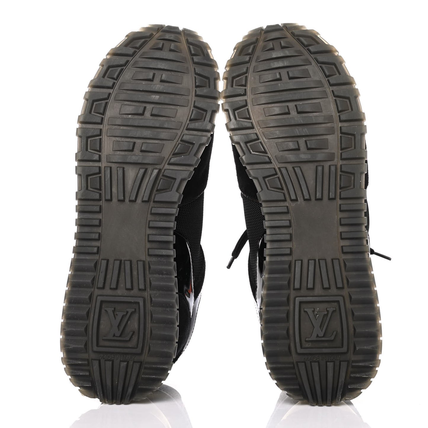 Suede Monogram Run Away Sneakers 38.5 Black