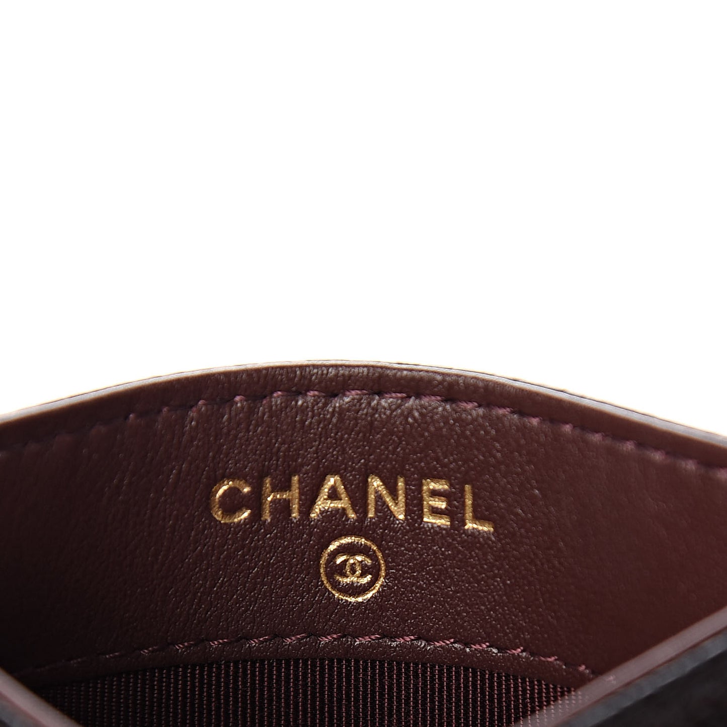 Caviar Quilted Card Holder Black