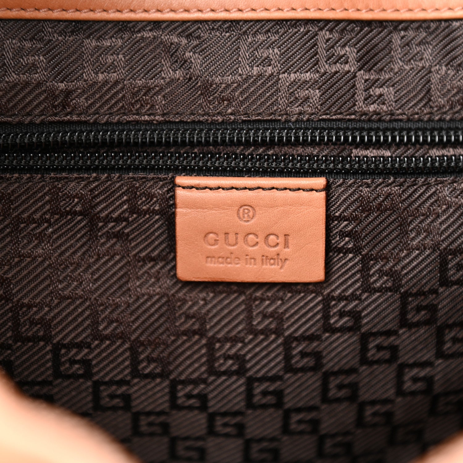 Gucci Calfskin Drawstring Backpack Brown 6 of 16