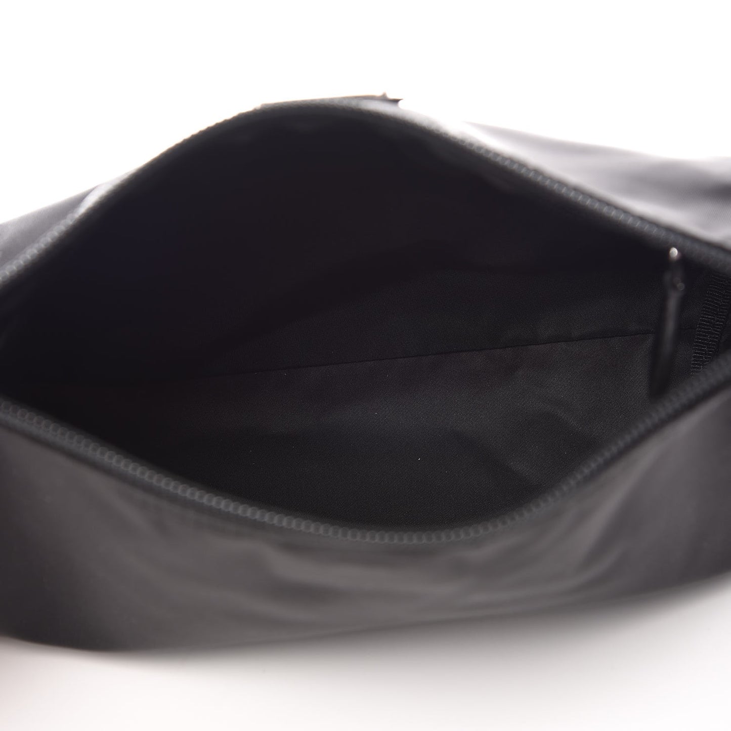 Nylon Tessuto Cosmetic Pouch Nero Black