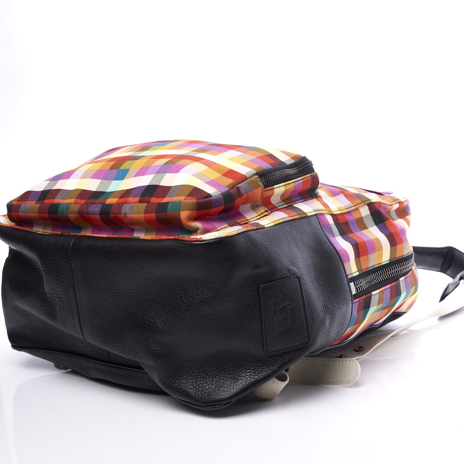 Christian Louboutin Nylon Carreaux Calfskin Aliosha Backpack Black Multicolor 6 of 11