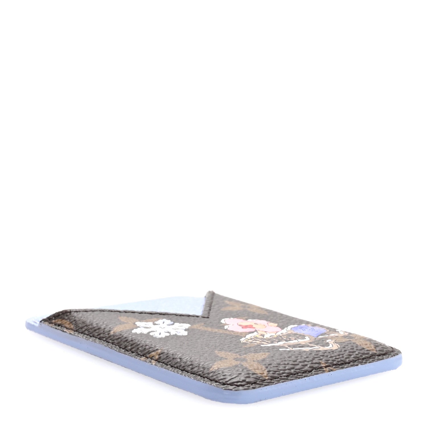 Louis Vuitton Monogram Magnet Vivienne Card Holder Blue Frost 4 of 7