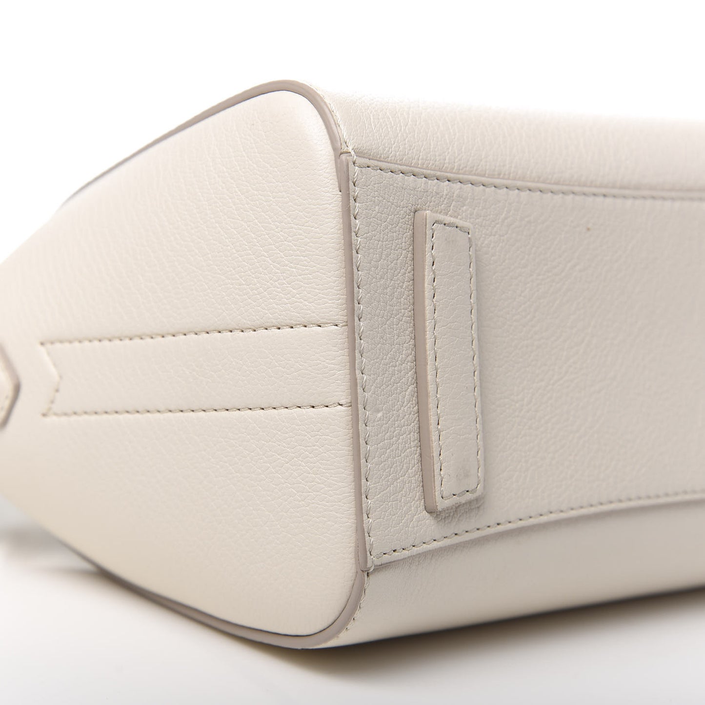 Sugar Goatskin Mini Antigona Beige Buff