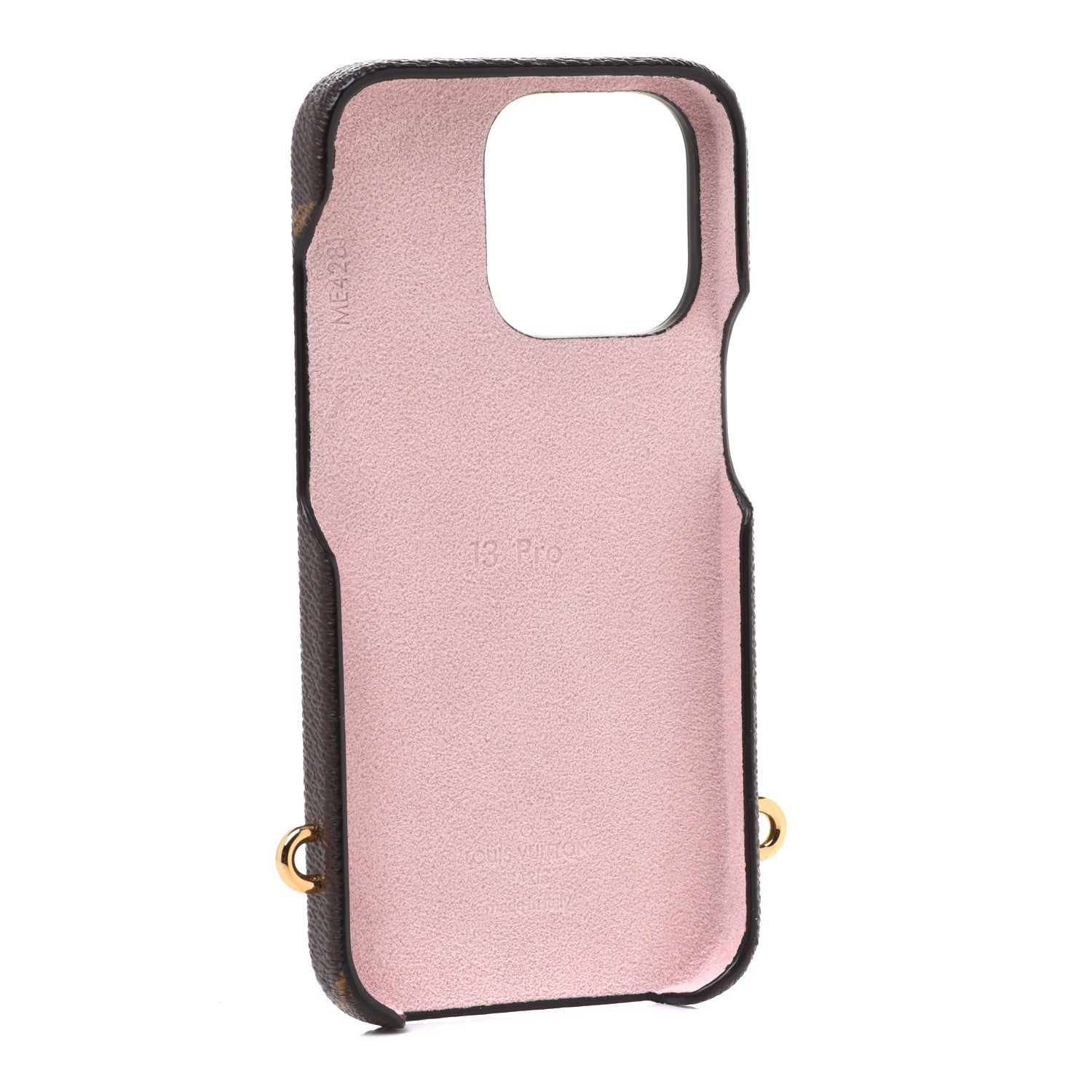 Louis Vuitton Reverse Monogram Giant iPhone 13 Pro Bumper On Strap Pink 3 of 7
