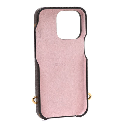 Louis Vuitton Reverse Monogram Giant iPhone 13 Pro Bumper On Strap Pink 3 of 7