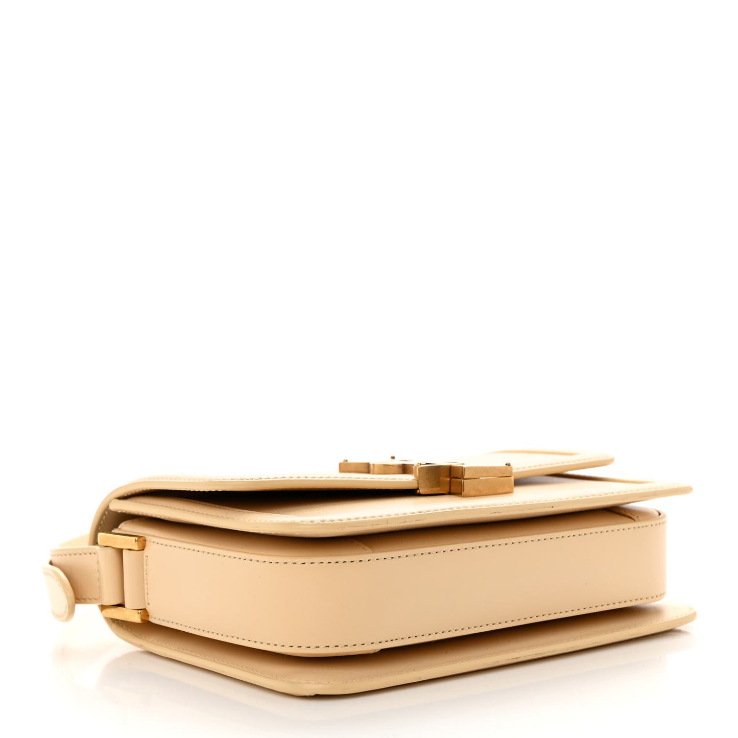 Smooth Calfskin Small Solferino Satchel Ivory Natural