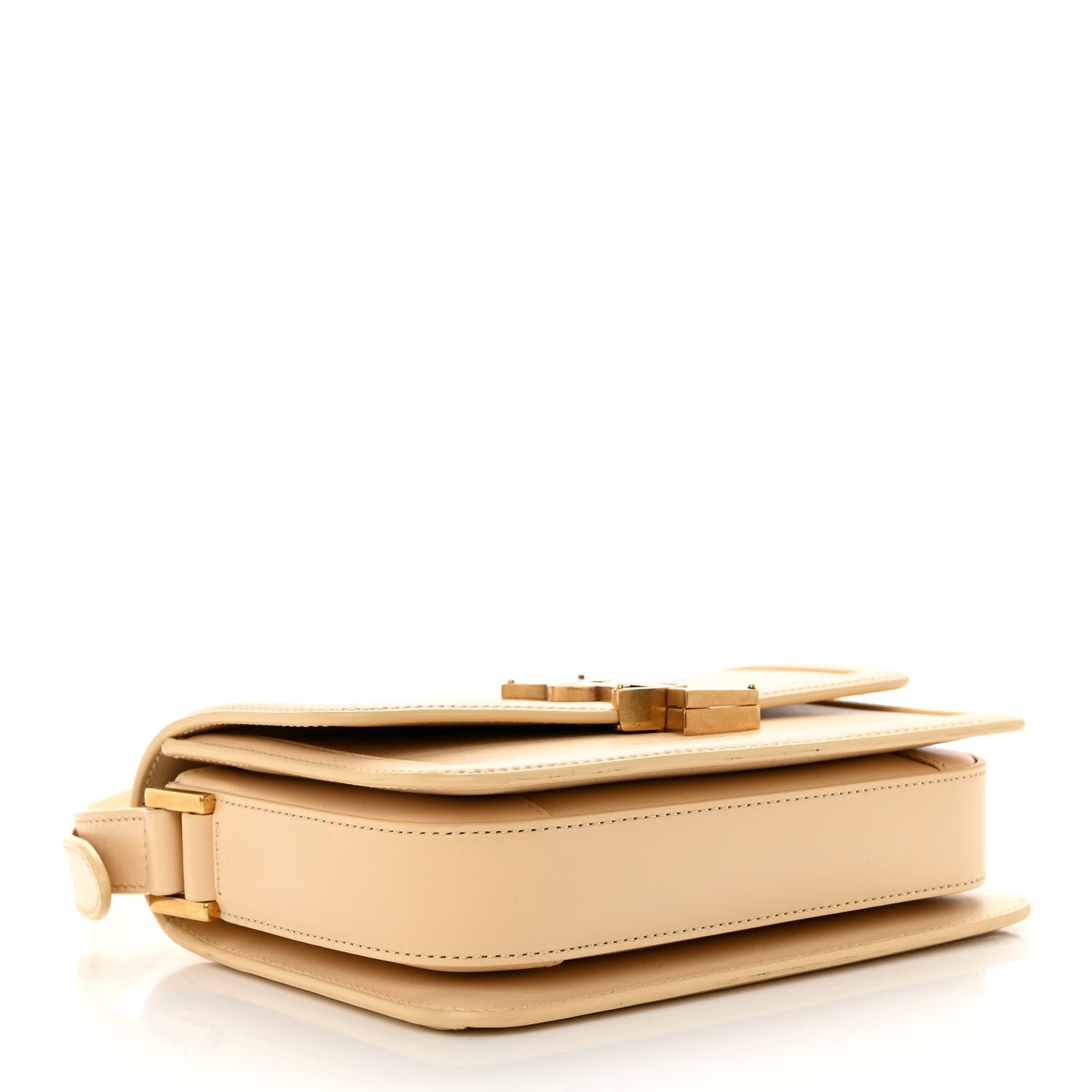 Saint Laurent Smooth Calfskin Small Solferino Satchel Ivory Natural 4 of 11