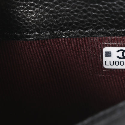 Chanel Caviar Quilted Flap Phone Holder With Chain Black 8 of 12