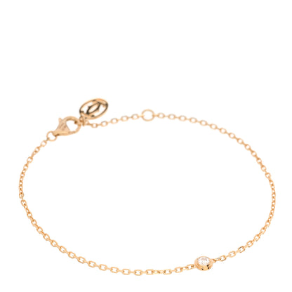 Cartier 18K Yellow Gold Diamond SM D'Amour Bracelet 1 of 4