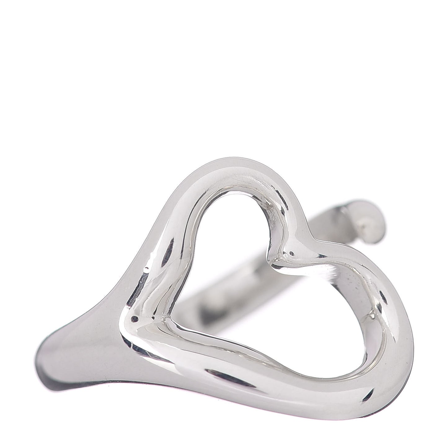 Elsa Peretti Sterling Silver Open Heart Ring 45 3.25