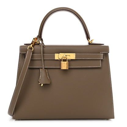 Hermes Epsom Kelly Sellier 28 Etoupe 1 of 11
