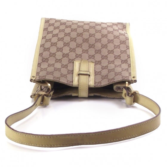 Gucci Leather Lined Monogram Tote Custard 6 of 12