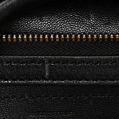 Celine Supple Shiny Lambskin Medium Smiling New Luggage Black 10 of 10