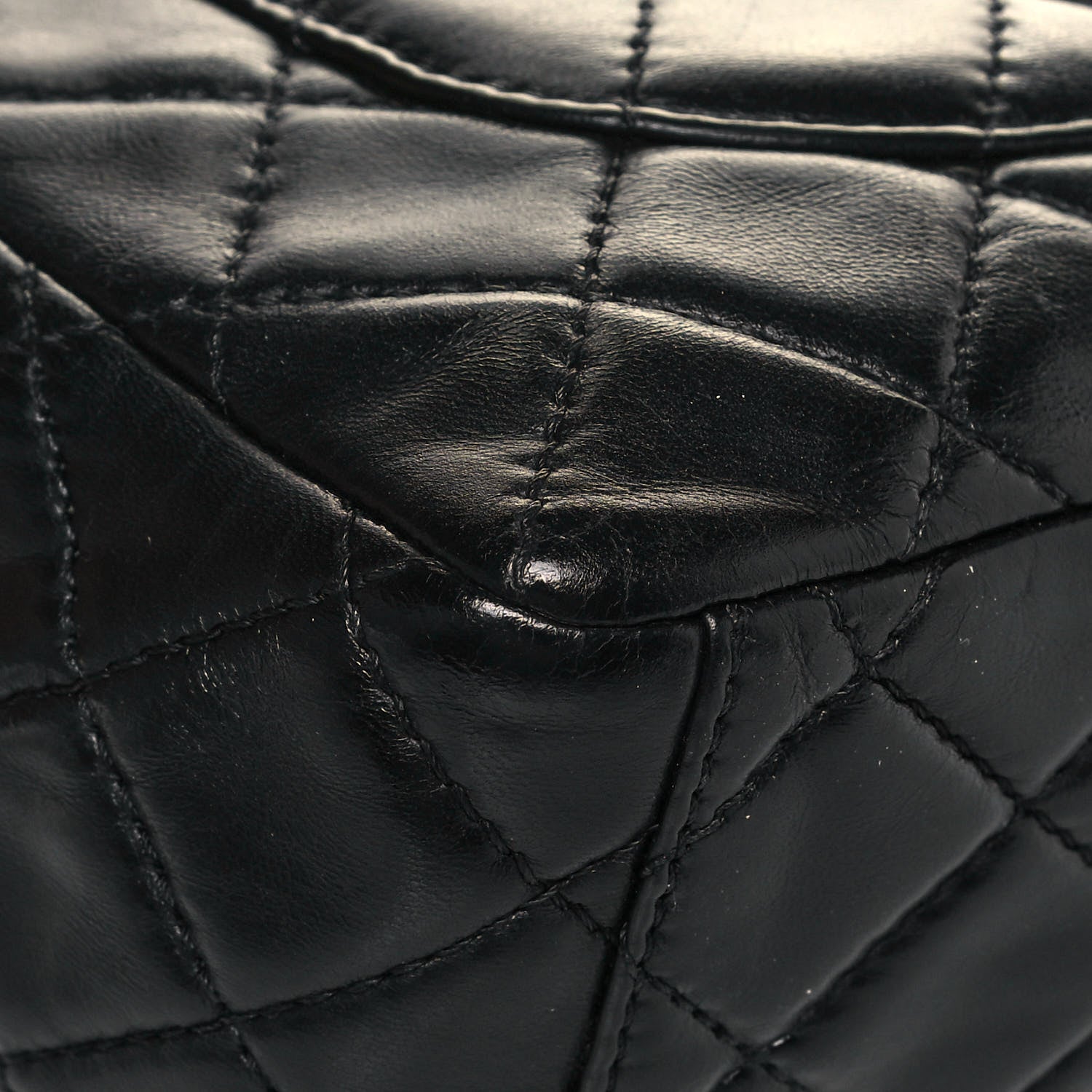 Chanel Washed Lambskin Quilted Maxi Single Flap Black 10 of 15