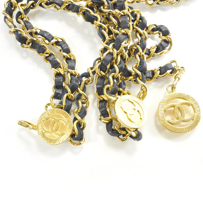 Chanel Leather Chain CC Medallion Belt 5 of 5