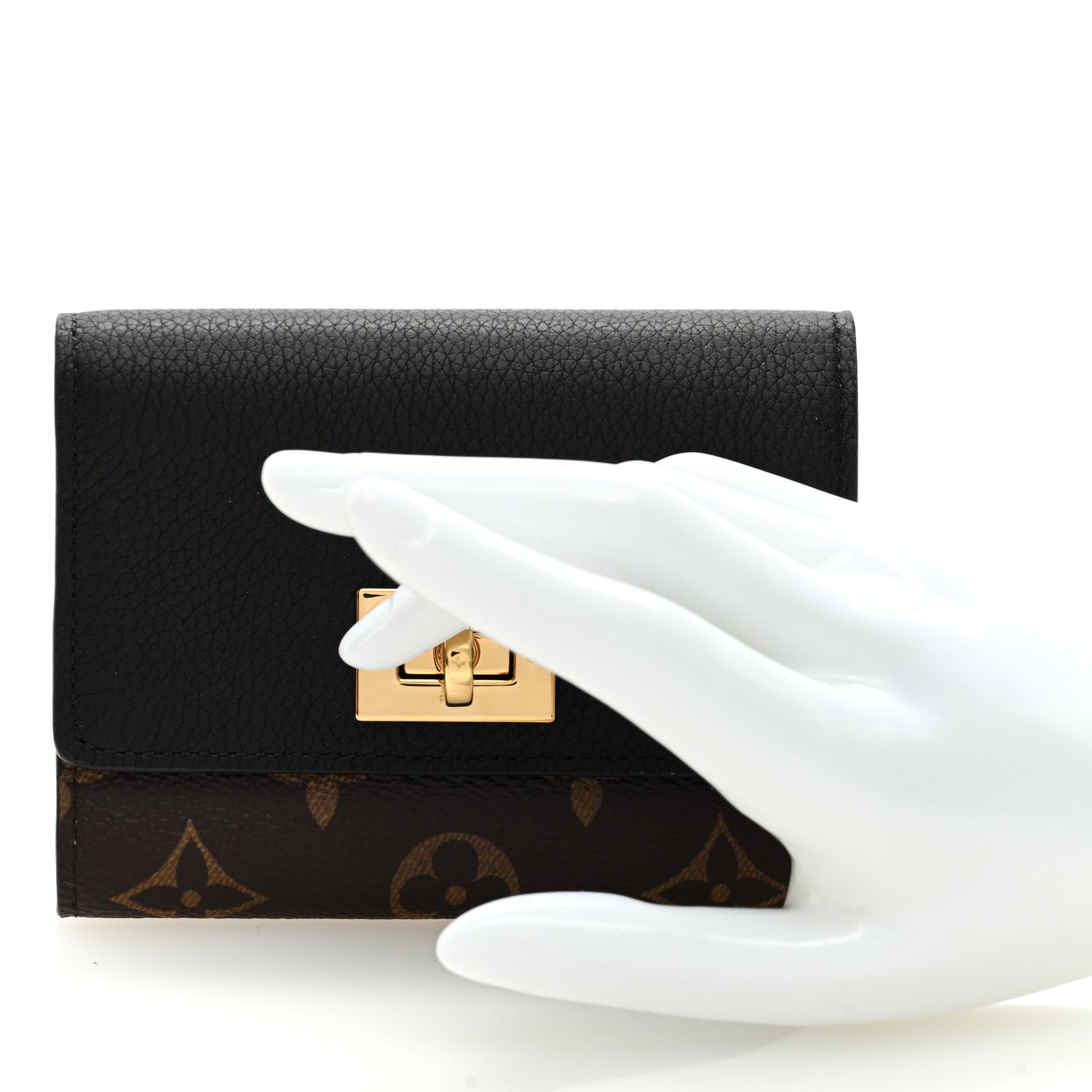 Louis Vuitton Monogram Victorine On My Side Wallet Black 2 of 6