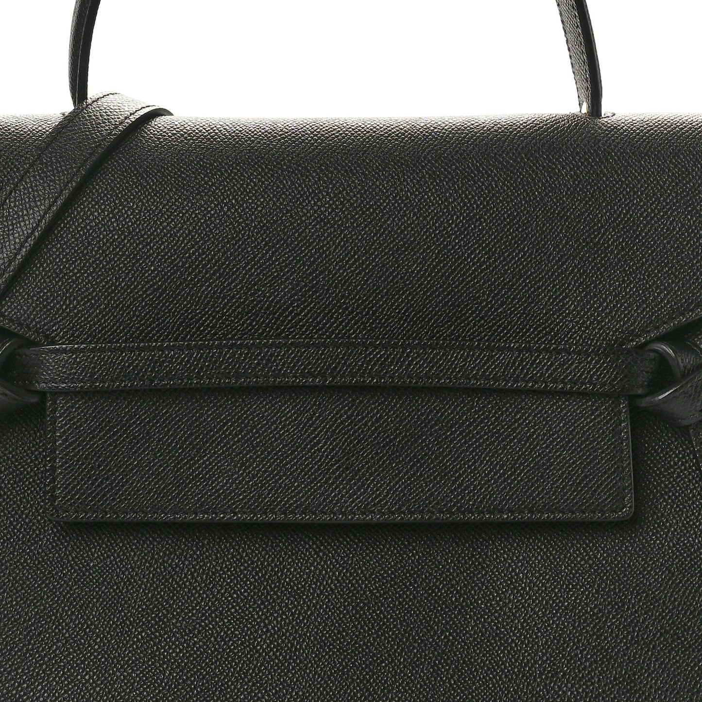Grained Calfskin Mini Belt Bag Black