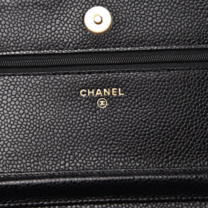 Chanel Caviar Quilted Wallet On Chain WOC Black 5 of 10