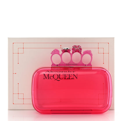 Alexander McQueen Resin Knuckle Clutch Pink 7 of 7