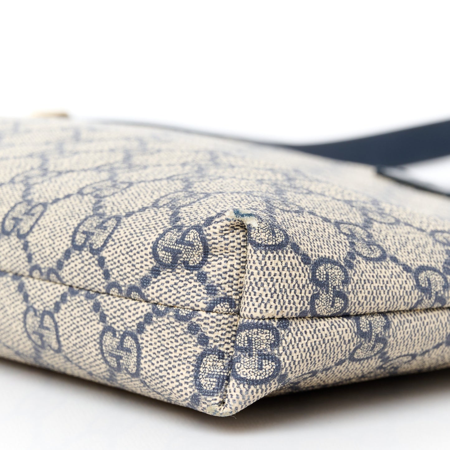 GG Plus Monogram Medium Flat Messenger Bag Navy