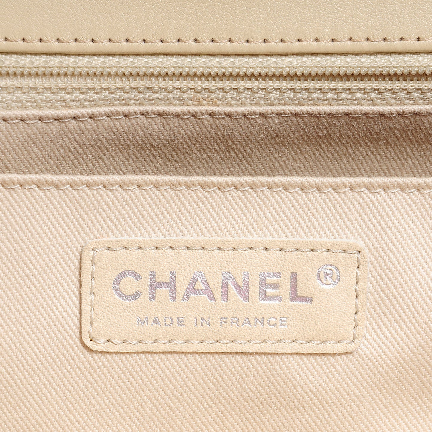 Calfskin Quilted In the Business Flap Bag Light Beige