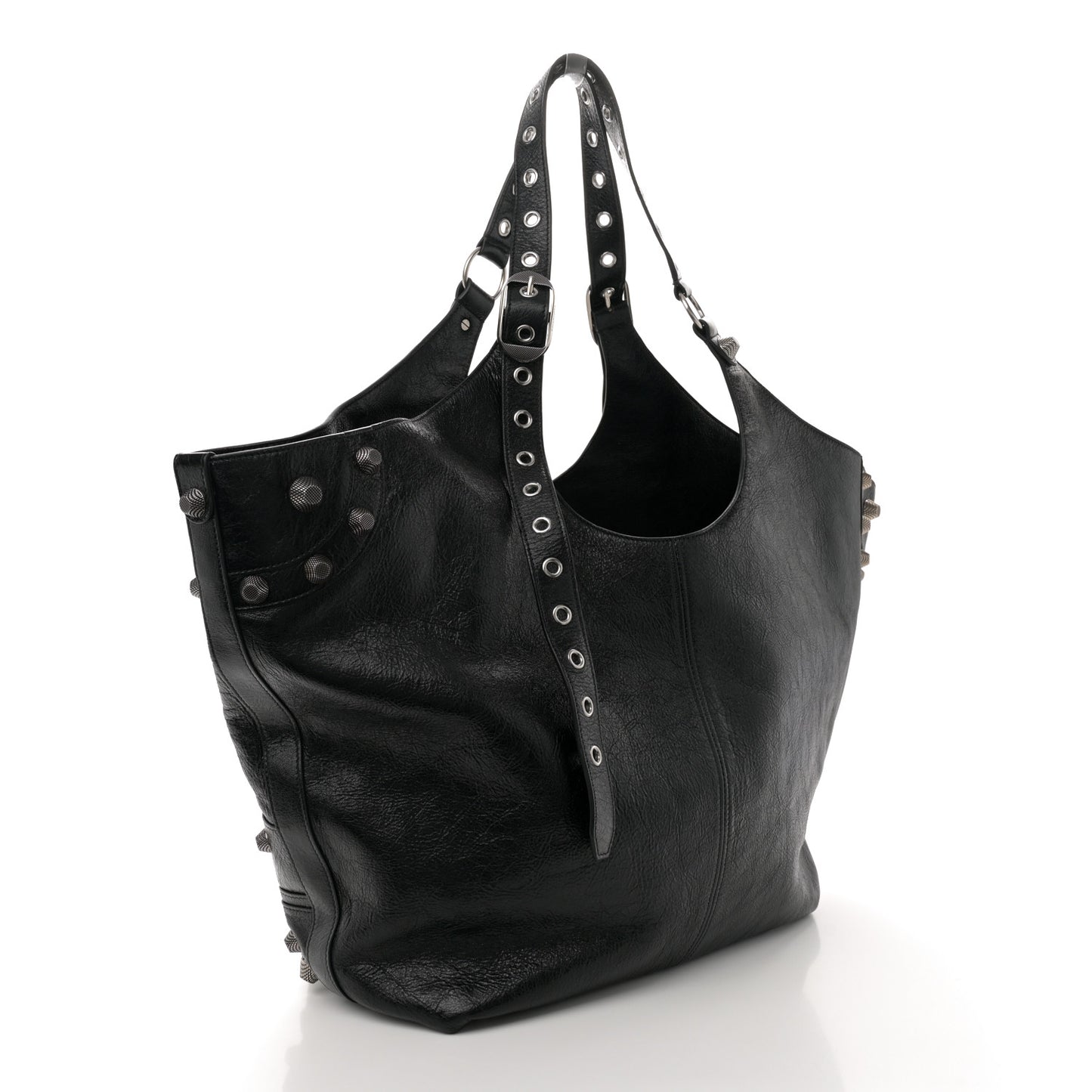 Agneau Arena Large Le Cagole Carry All Bag Black