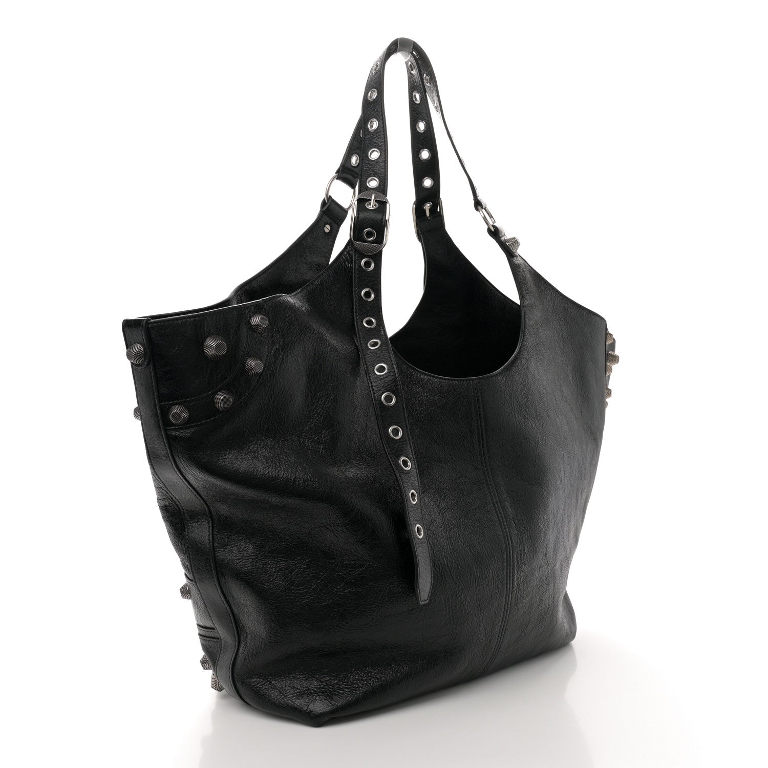 Balenciaga Agneau Arena Large Le Cagole Carry All Bag Black 4 of 13