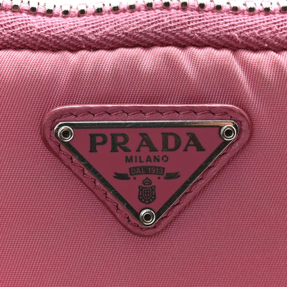 Prada Re-Nylon Triangle Micro Crossbody Pouch Pink 10 of 15