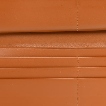 MCM Visetos Grained Calfskin Corina Two Fold Wallet Tan 8 of 13