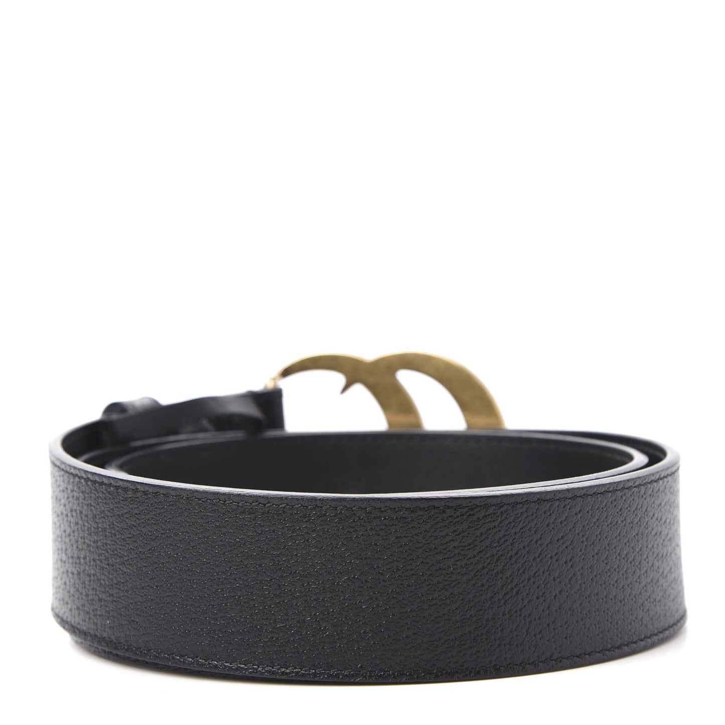 Textured Calfskin Double G 40mm Belt 85 34 Black