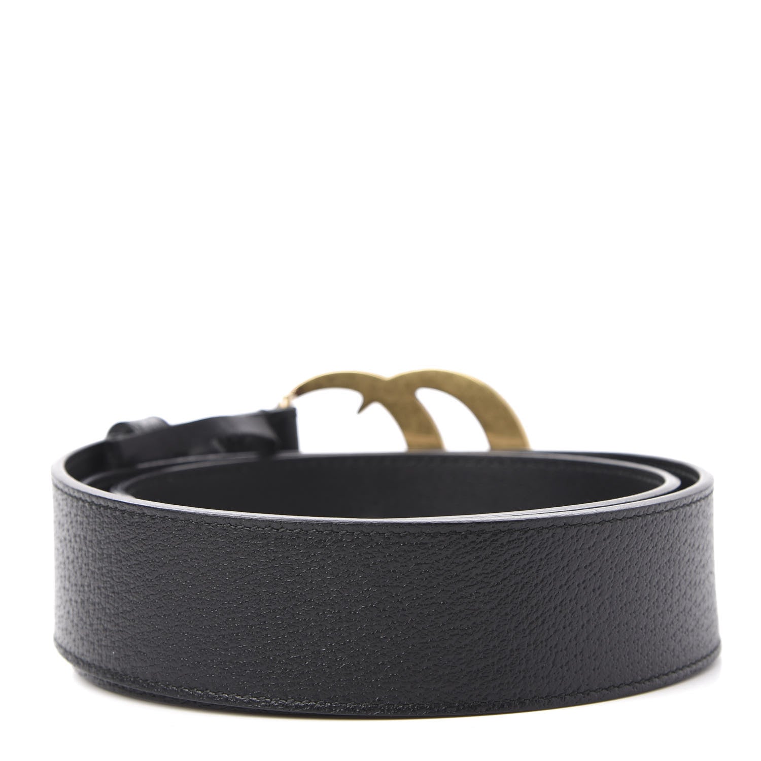 Gucci Textured Calfskin Double G 40mm Belt 85 34 Black 2 of 5