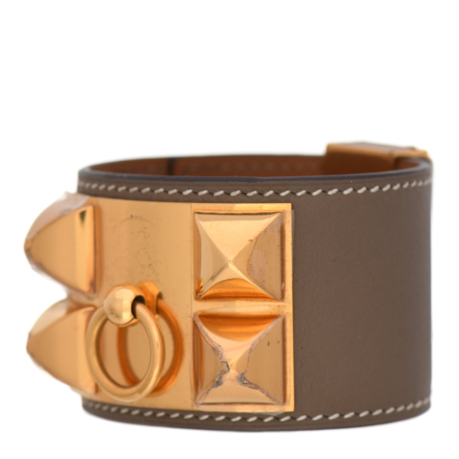 Hermes Swift Collier De Chien CDC Bracelet T2 Etoupe 1 of 7
