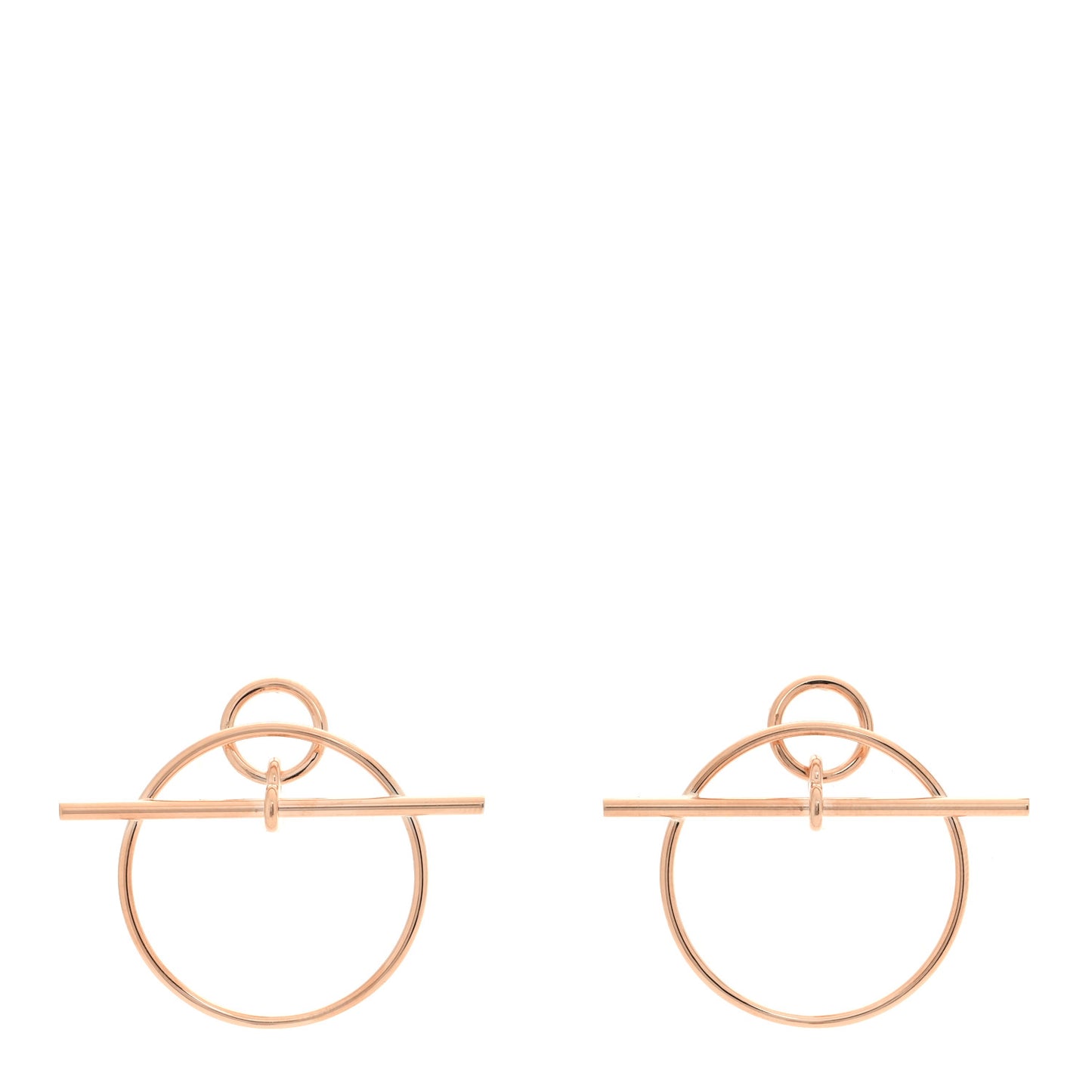 18K Rose Gold PM Loop Earrings