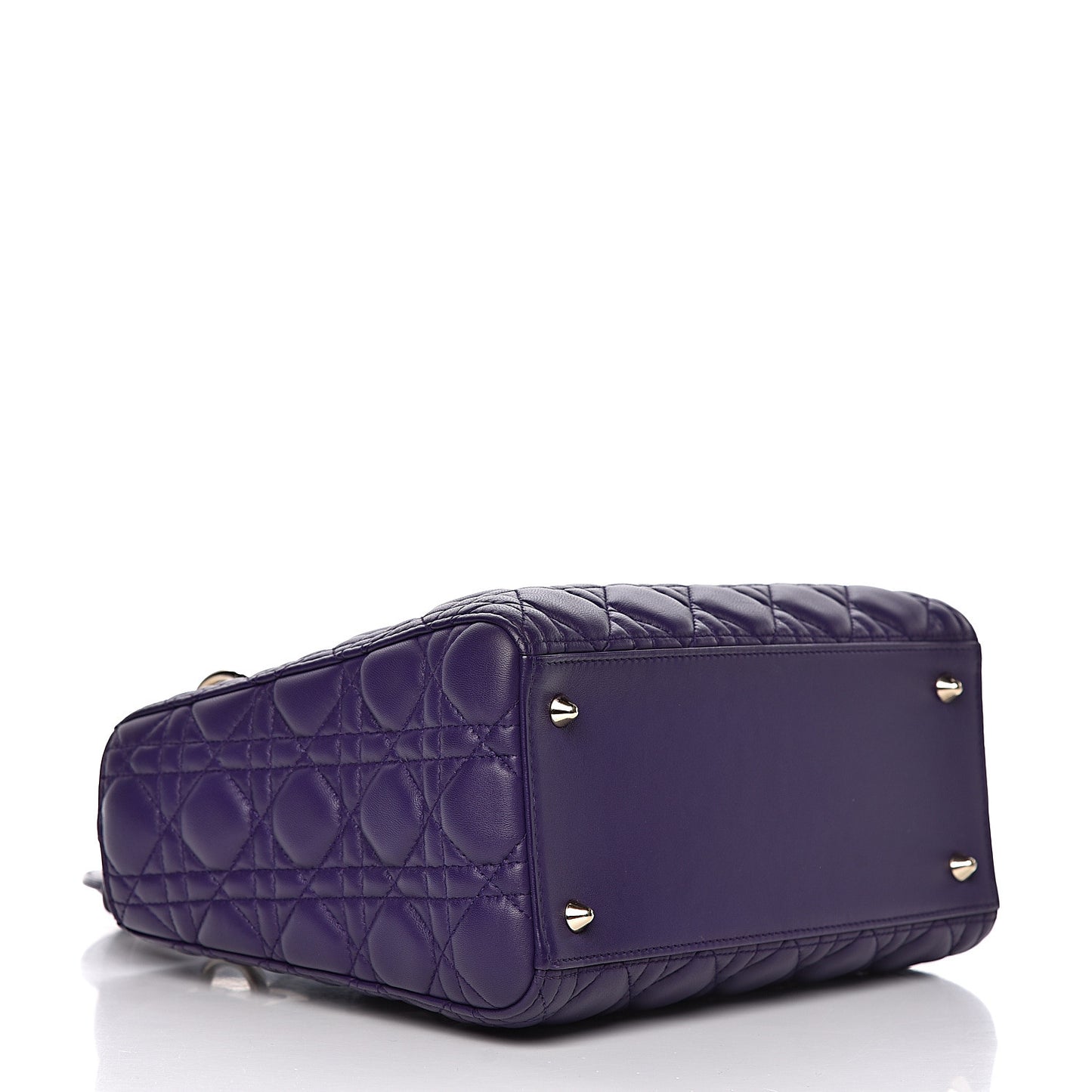 Lambskin Cannage Medium Lady Dior Purple