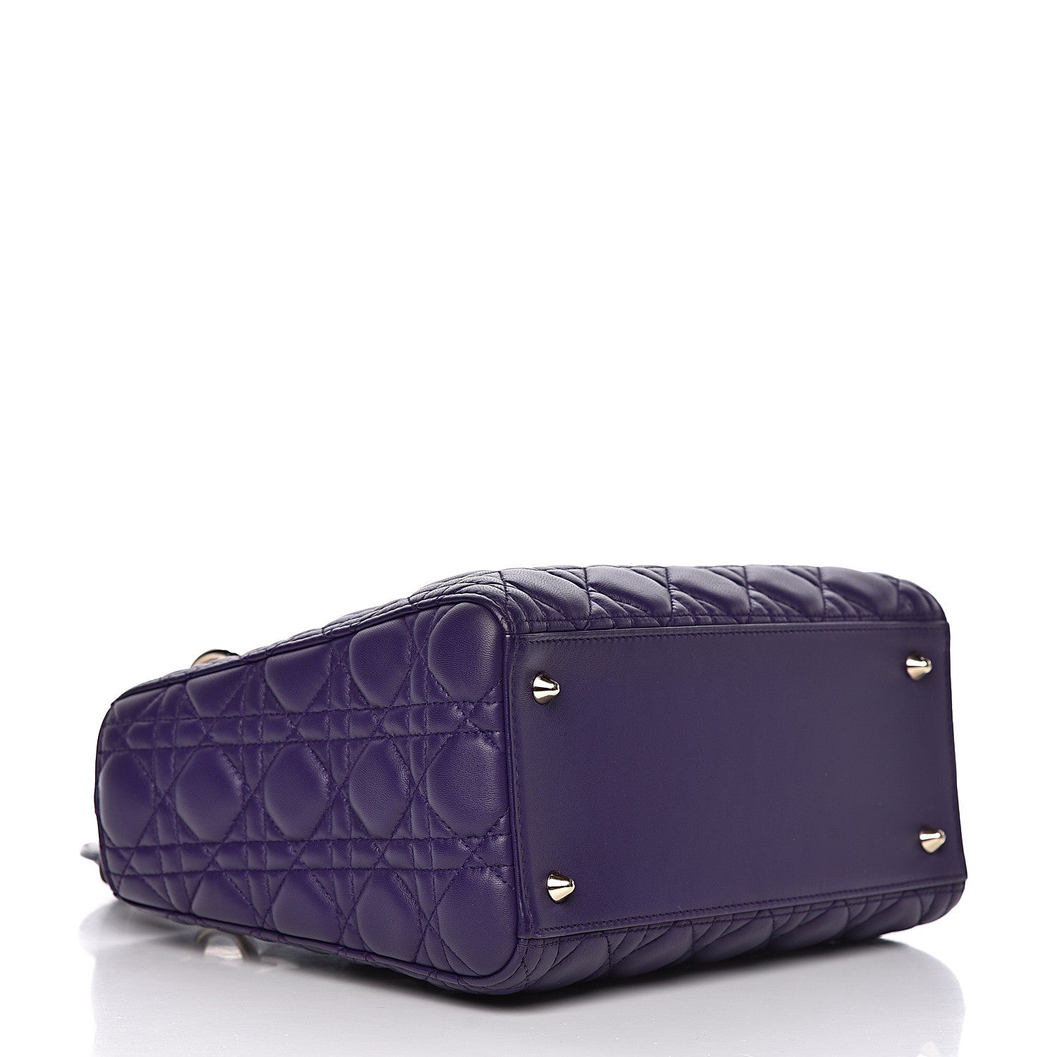 Christian Dior Lambskin Cannage Medium Lady Dior Purple 5 of 11