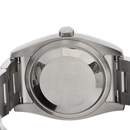 Rolex Stainless Steel 18K White Gold Diamond 36mm Oyster Perpetual Datejust Watch Black 116234 4 of 5