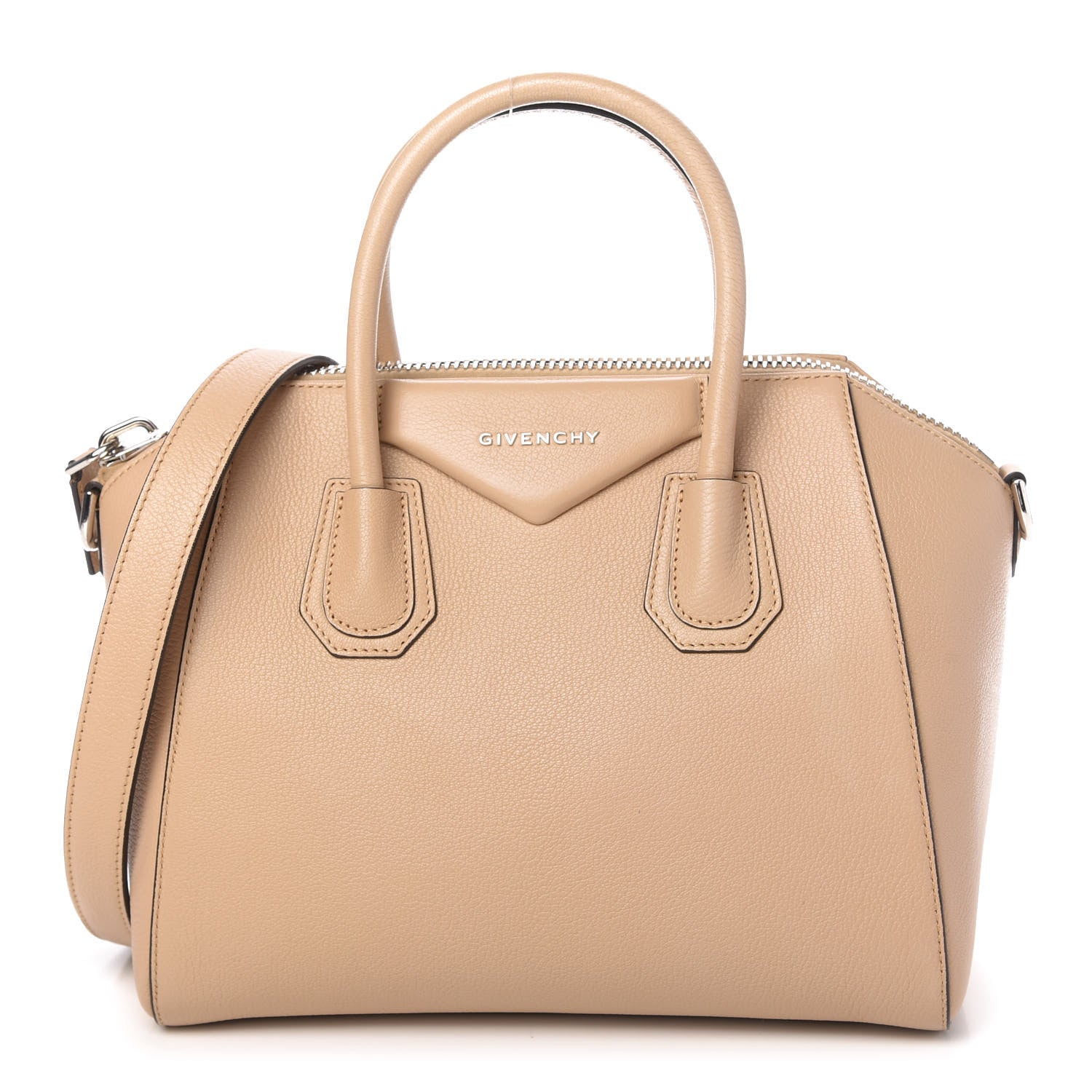 Givenchy Sugar Goatskin Small Antigona Beige Camel 1 of 10