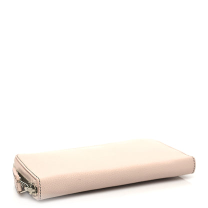 Saint Laurent Grained Calfskin Rive Gauche Zip Around Wallet Pink 4 of 8