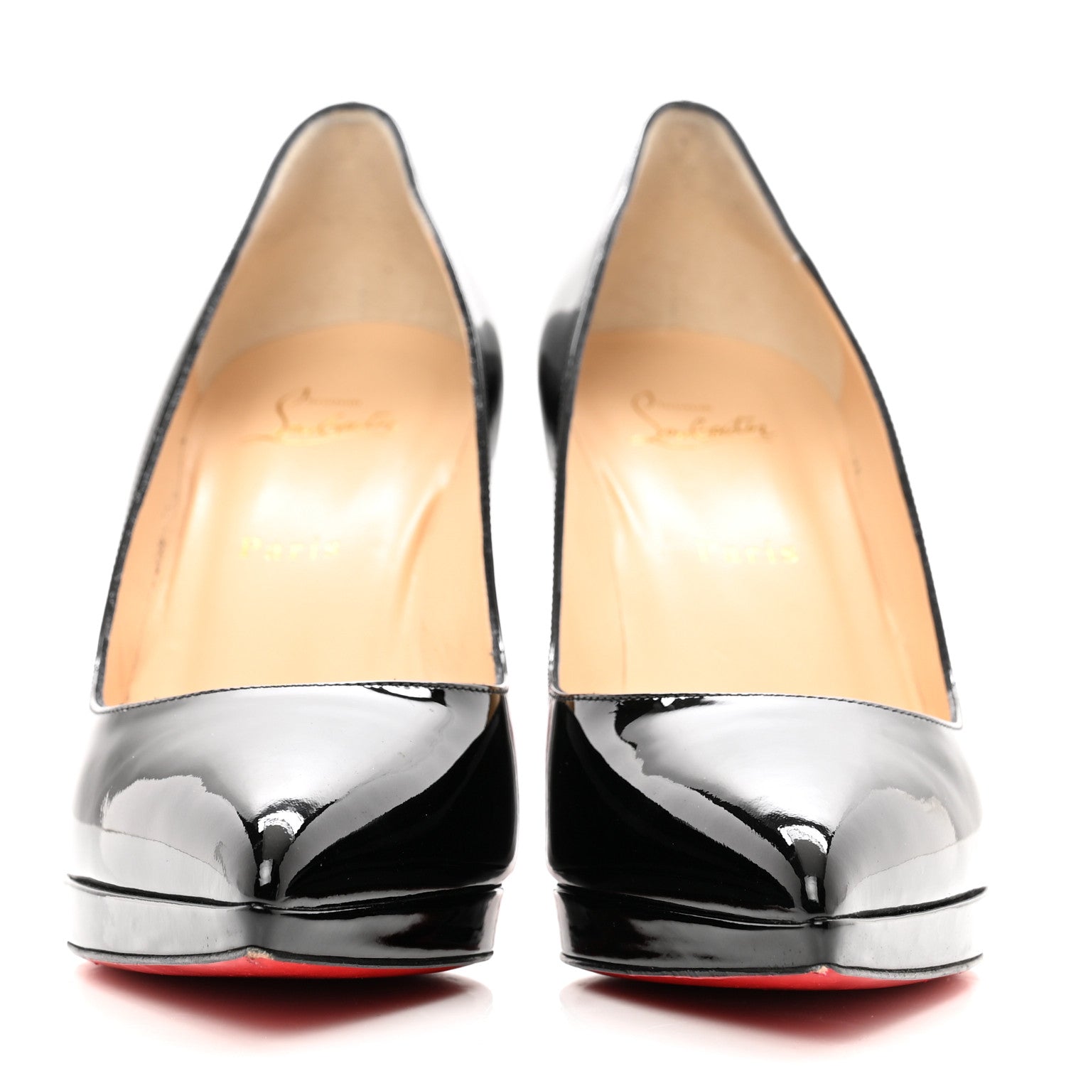 Christian Louboutin Patent Pigalle Plato 100 Pumps 41 Black 2 of 8