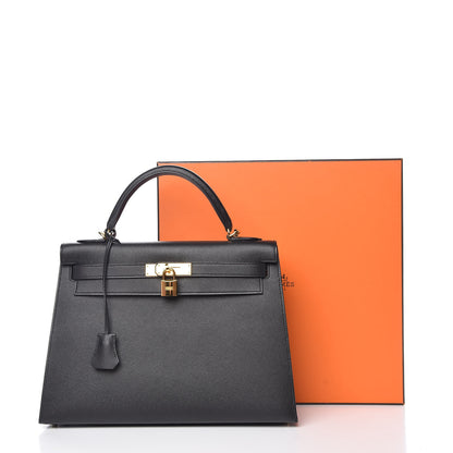 Hermes Epsom Kelly Sellier 32 Black 45 of 45