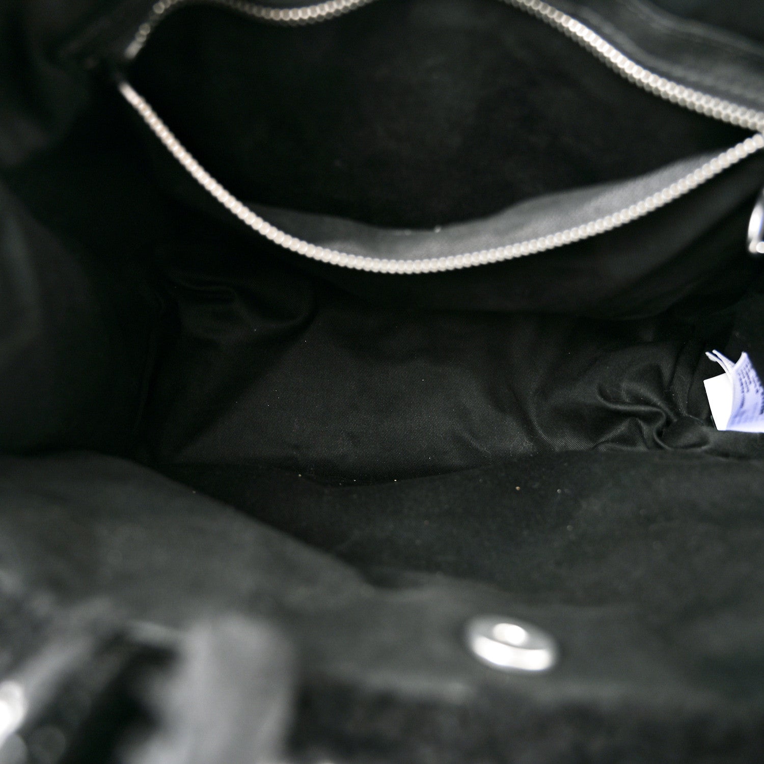 Telfar X UGG Crinkle Patent Shearling Medium Shopping Bag Black 5 of 10