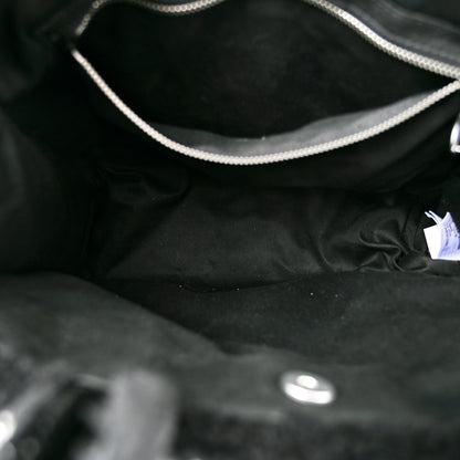 Telfar X UGG Crinkle Patent Shearling Medium Shopping Bag Black 5 of 10