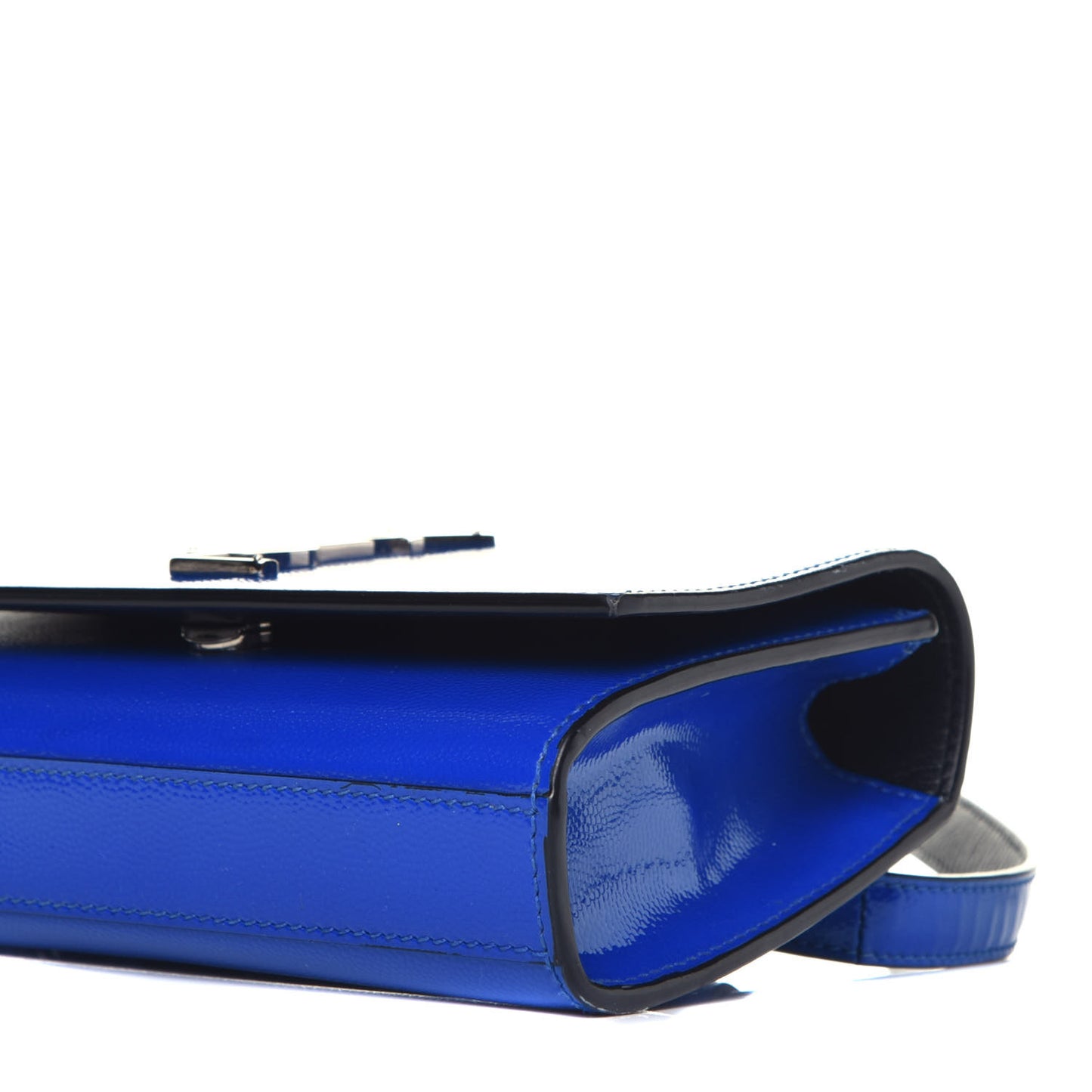 Patent Grain De Poudre Monogram Kate Belt Bag Royal Blue