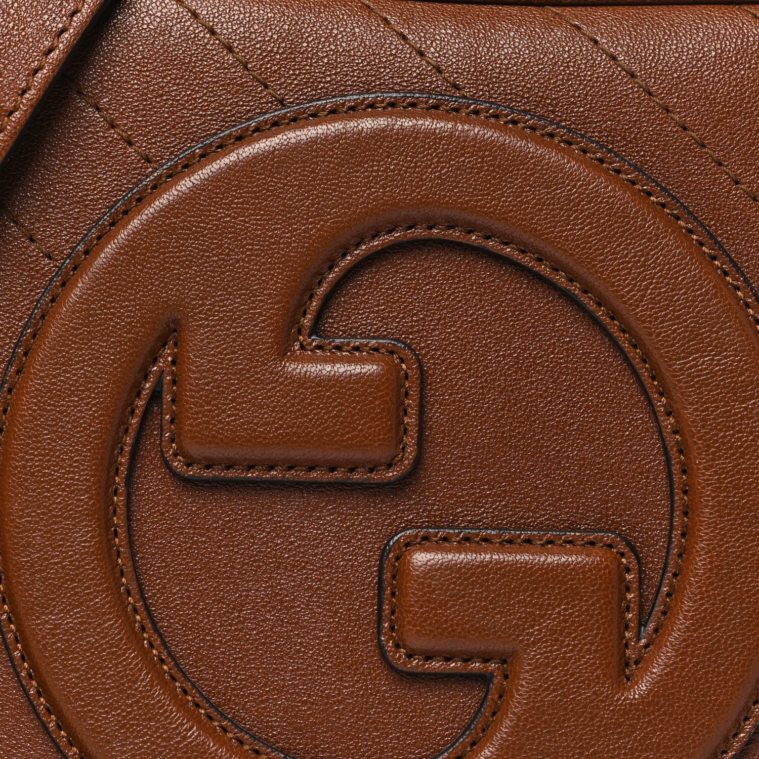 Gucci Sakai Be Green Calfskin Diagonal Stitched Small Blondie Shoulder Bag Cuir 8 of 11