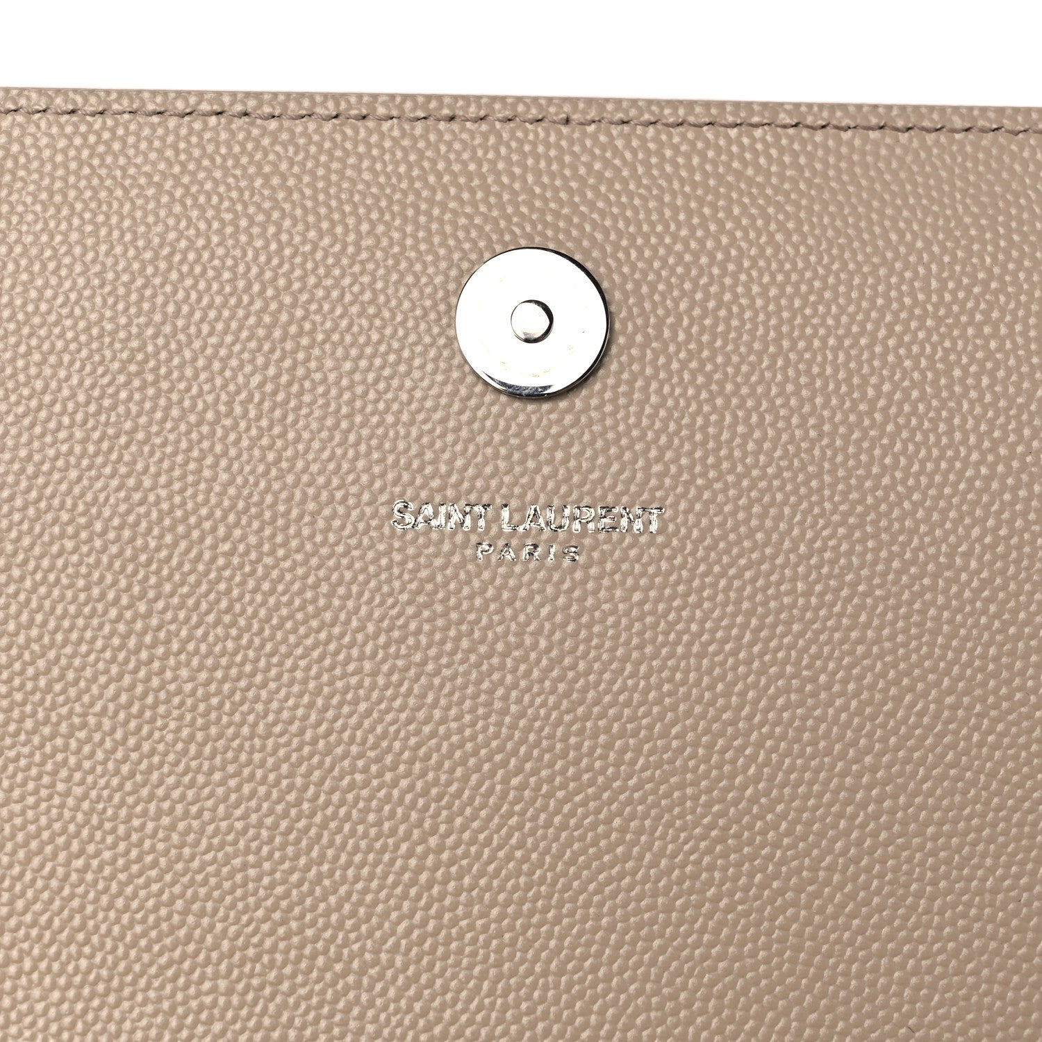 Saint Laurent Grain De Poudre Classic Kate Monogram Clutch Nude Powder 7 of 9