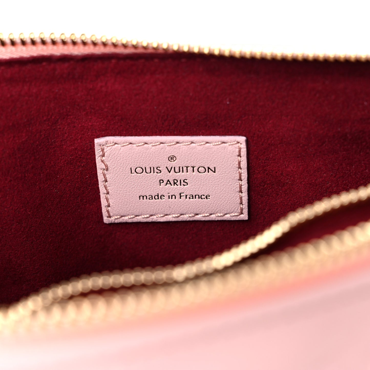 Lambskin Embossed Monogram Coussin PM Rose