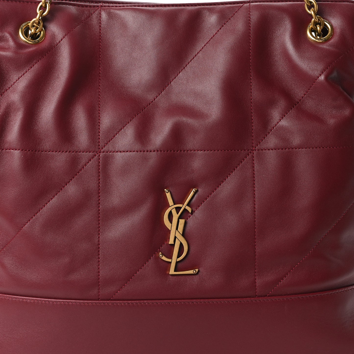 Lambskin Medium Jamie Shopping Tote Bordeaux